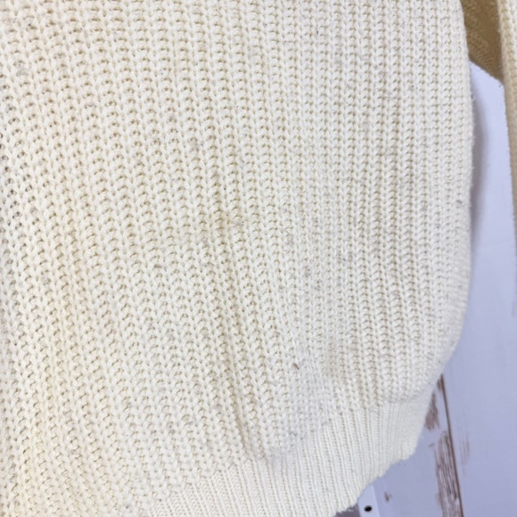 Promesa, Cream Chunky Knit Sweater with Colorful 'FRIYAY'. Size M/L. - Picture 2 of 9